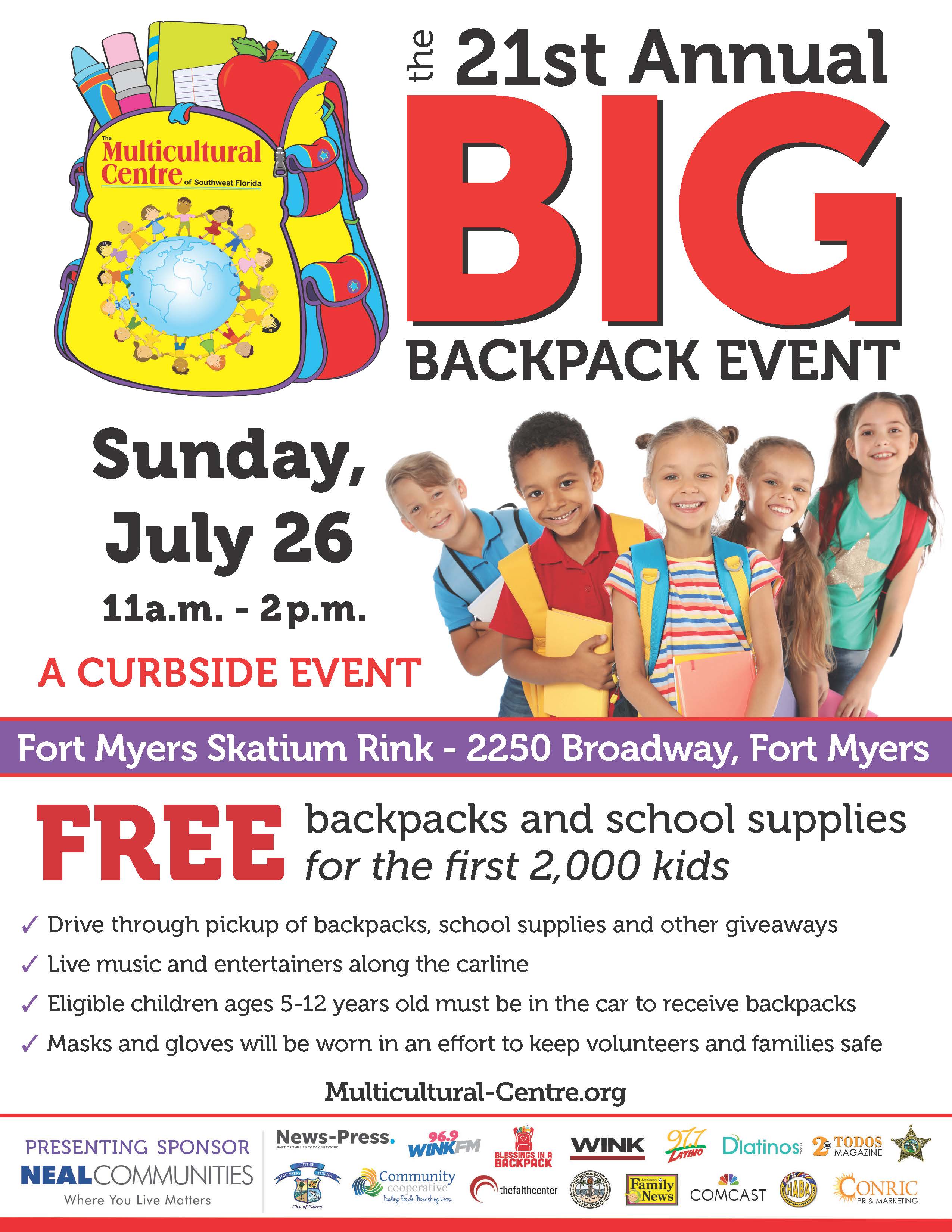 Big backpack event July 26