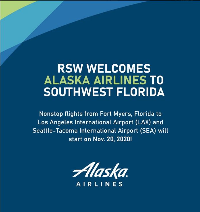 Alaska Airlines to fly to RSW