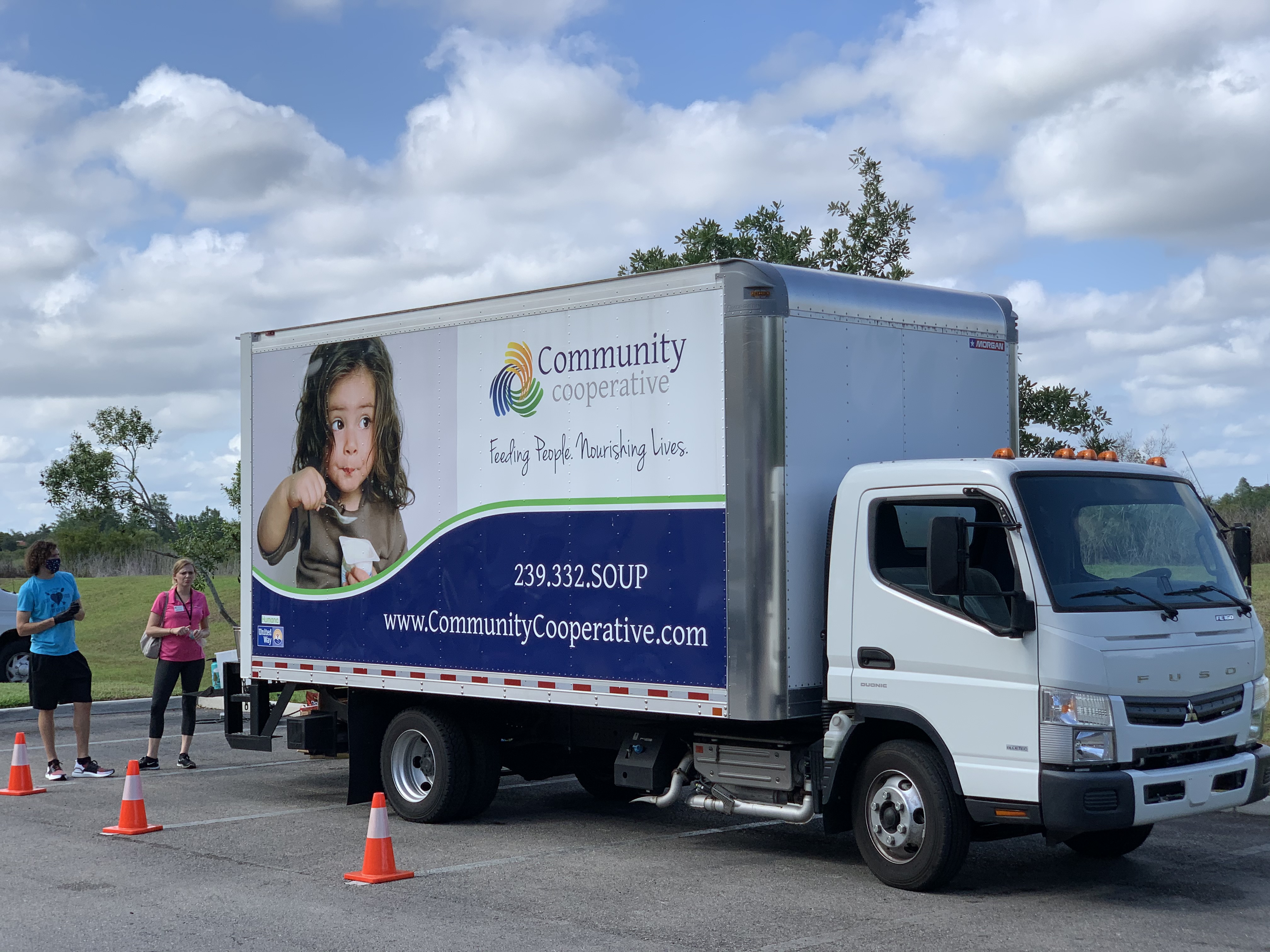 Community Cooperative truck at Fort Myers Brewing