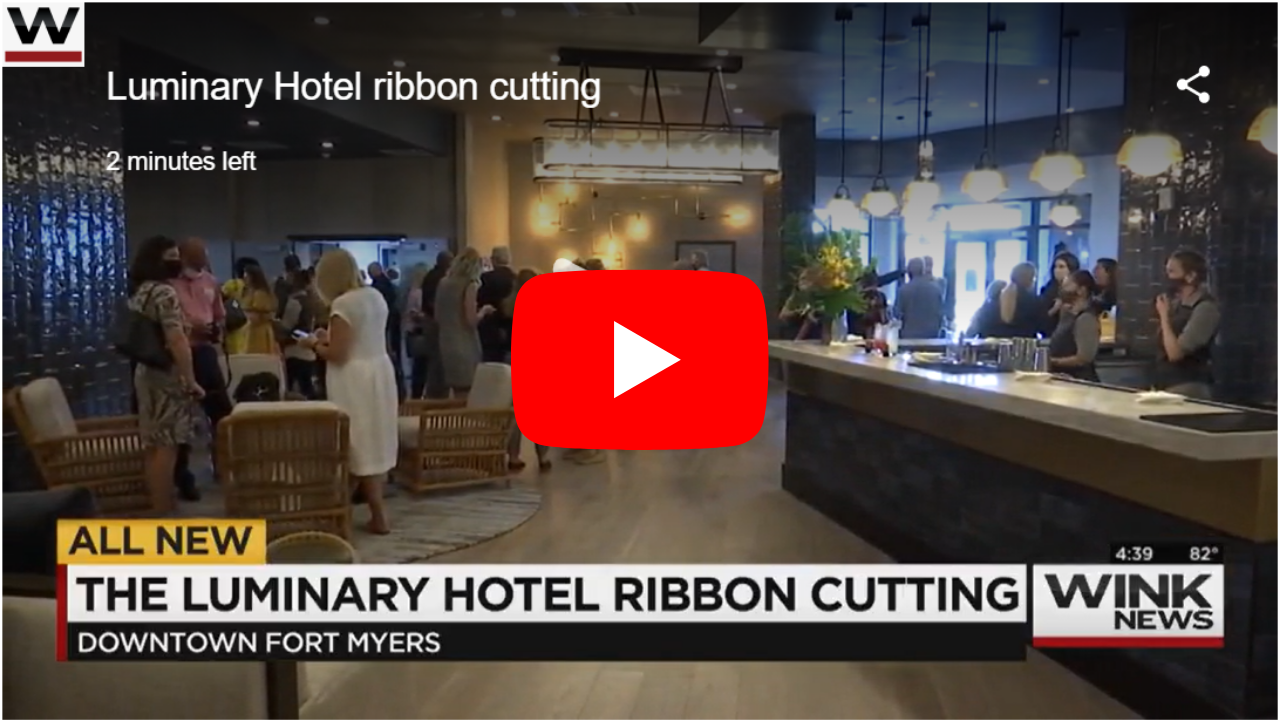 Luminary hotel ribbon cutting