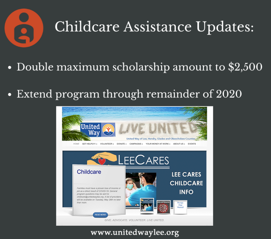 Childcare assistance updates